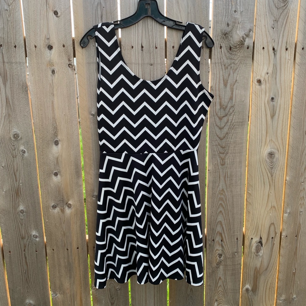 Chevron Print Dress